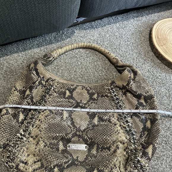 Michael Kors Snakeskin Patterned Hobo Shoulder Bag Purse AS IS - Picture 15 of 16